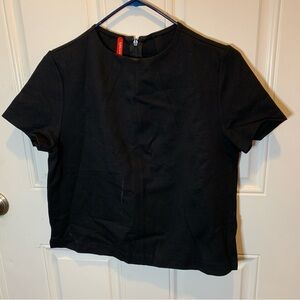 SPANX Classic Black Short Sleeve Tee